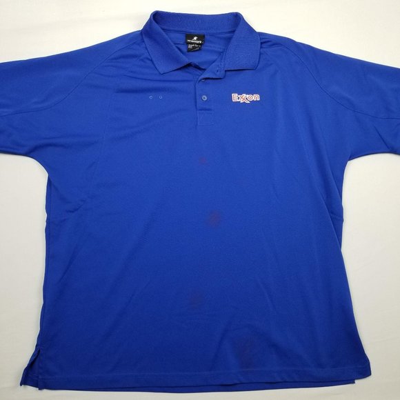 Aramark Shirts Aramark Exxon Polo Size Large Short Sleeve Blue